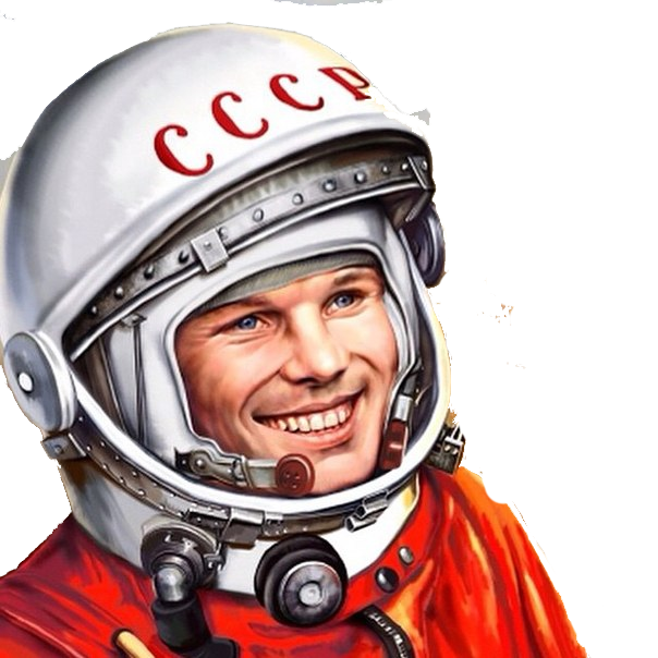 Yuri Gagarin Soviet Cosmonaut (lavender, white)