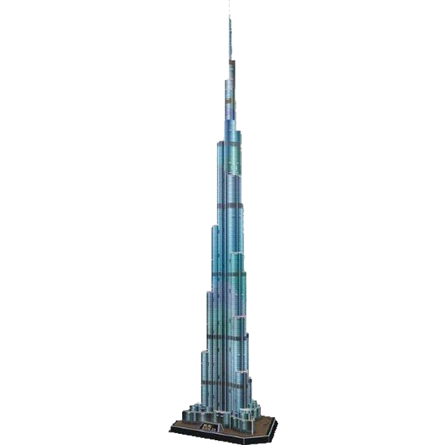 Burj Khalifa Png File (black, gray)