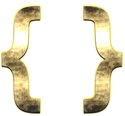 Curly Brackets Png Free Download (black, white, gold)