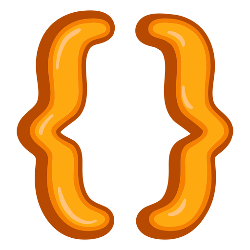 Curly Brackets Symbol Png Photos (chocolate, black, orange)