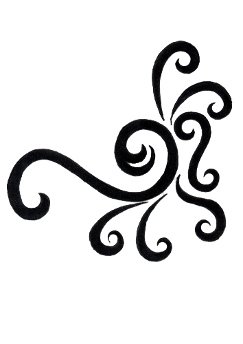 Curly Png Free Download (black, white)