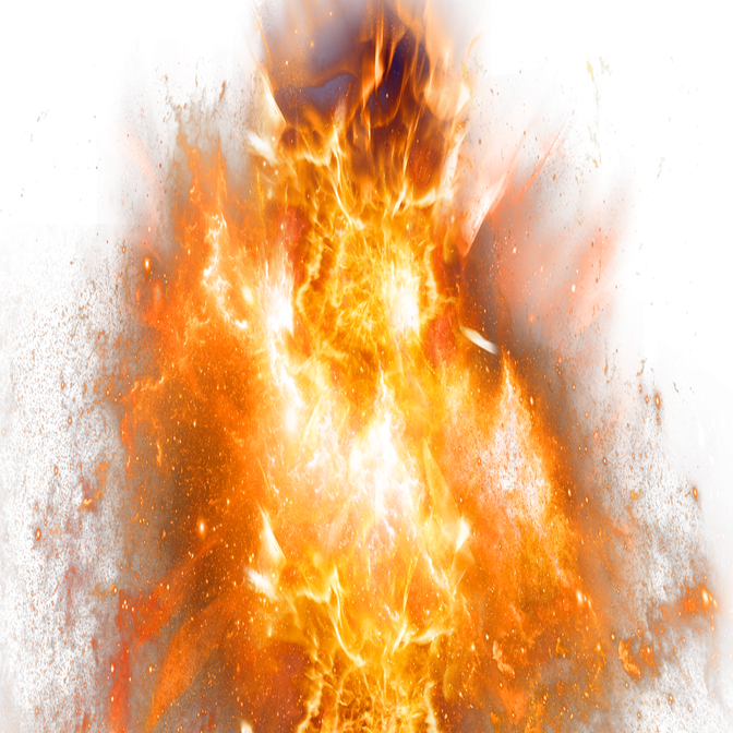 Burn No Background (black)