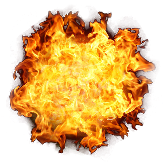 Burn Png Image (black)