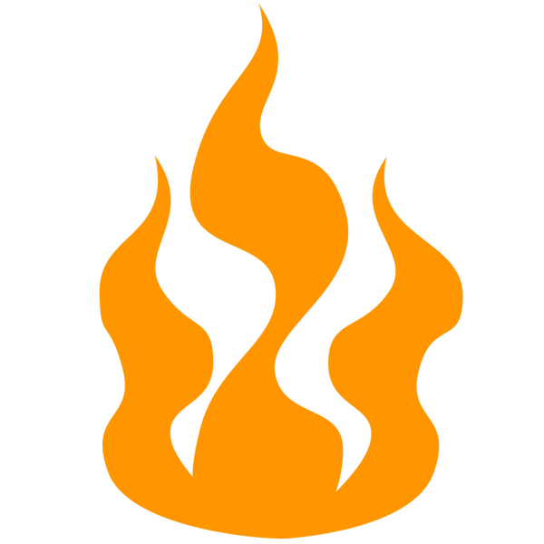 Burn Transparent (gray, orange)