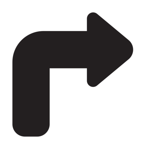 Turn Rightsign Free Transparent Png Icon Download (black)