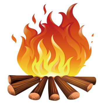 Burning Firewood Transparent Background (black, chocolate)