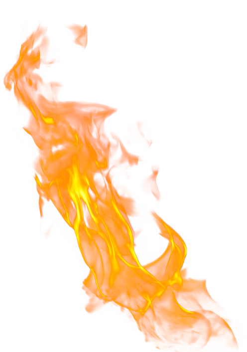 Burning Flame Transparent Png (black, orange)