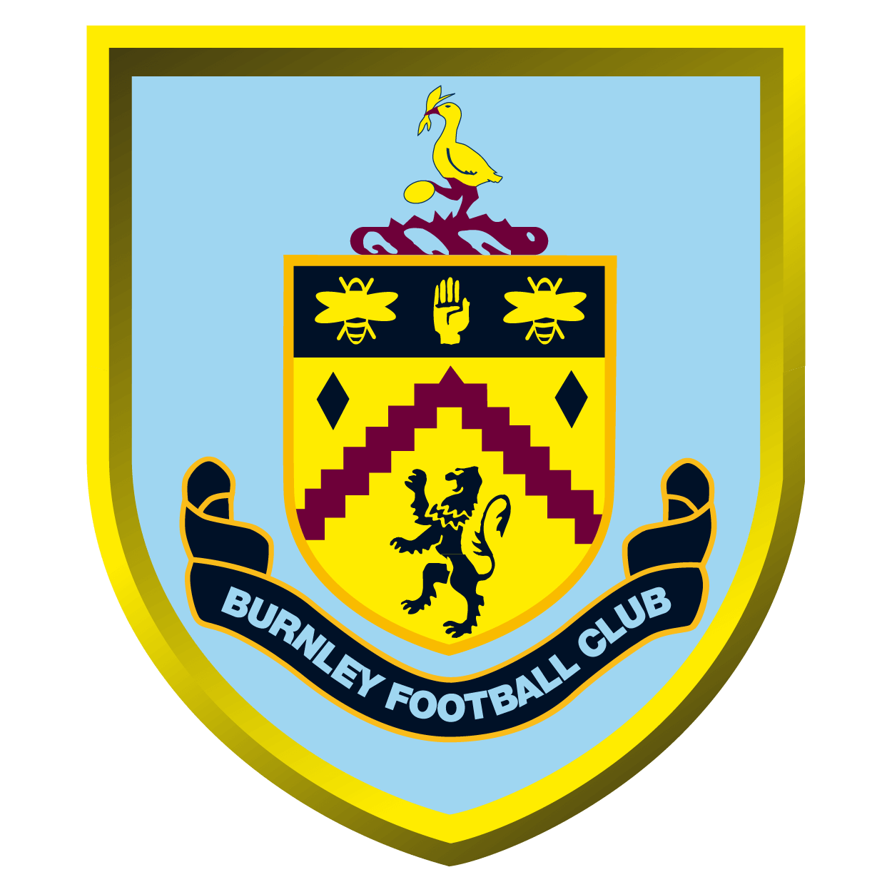 Burnley F.C Png (mint, black, yellow)