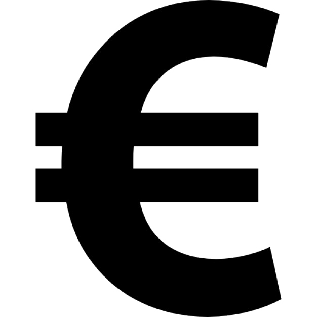 Euro Symbol High Quality Png (indigo, gray, white, black, silver)