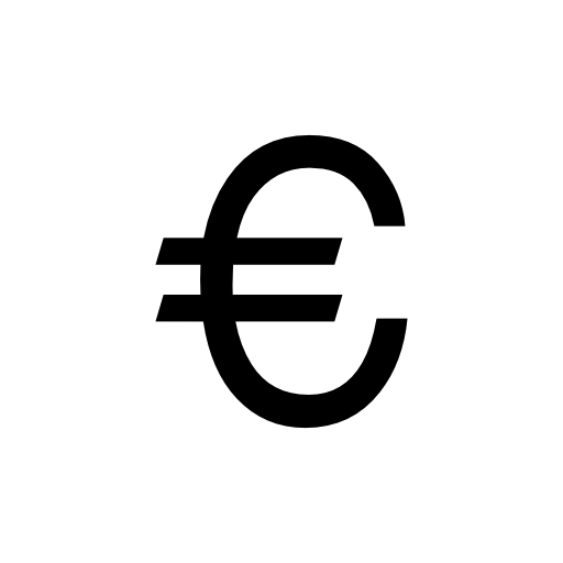 Euro Symbol Png Images (black, lavender, white, silver)