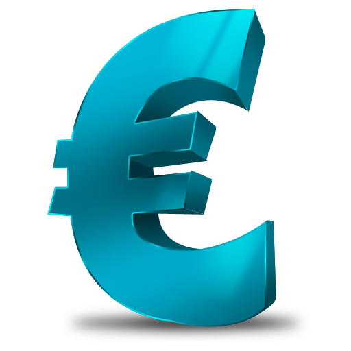 Euro Symbol Png Picture (indigo, teal, white)