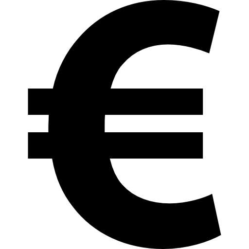 Euro Symbol (gray, white, black, lavender, silver)