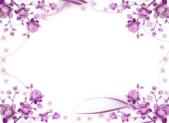 Purple Border Frame Png Hd (black)