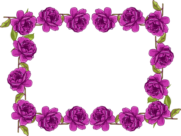 Purple Border Frame Png Transparent Picture (indigo, purple, black)