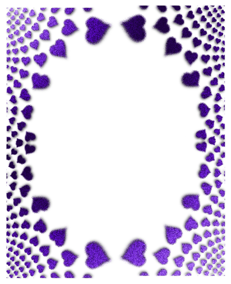 Purple Border Frame Png Transparent (black)