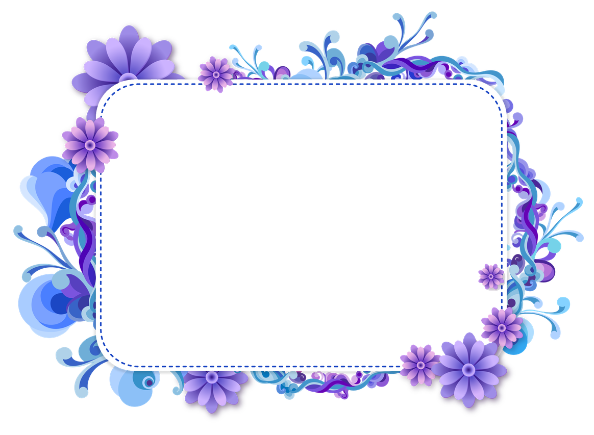 Purple Border Frame Transparent Png (indigo, black, white)