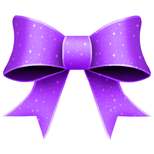 Purple Bow Transparent Png (white, violet)