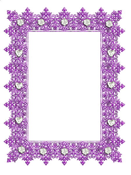 Purple Frame Png Hd Image (black)