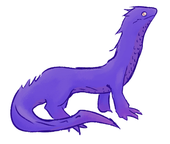 Purple Lizard Png Background Image (black, gray)