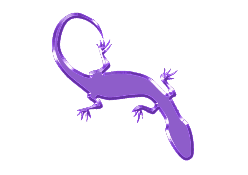 Purple Lizard Png File (white, gray)