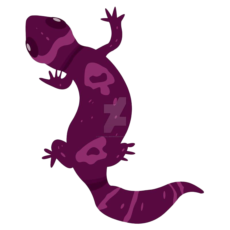 Purple Lizard Transparent Png (purple, white, indigo)