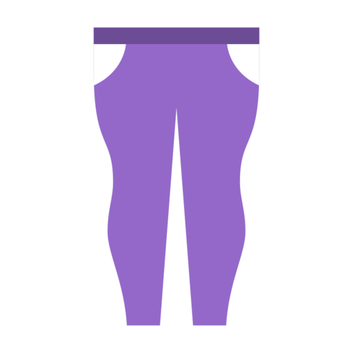 Purple Fitted Pants Free Transparent Png Icon Download (indigo, plum, black, white, gray)