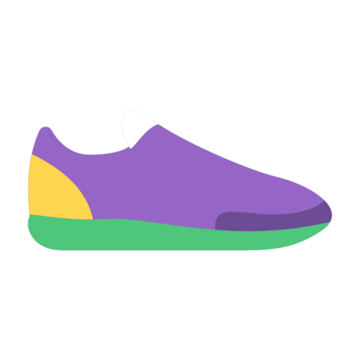 Purple Running Shoe Free Transparent Png Icon Download (white, gold, black, gray)