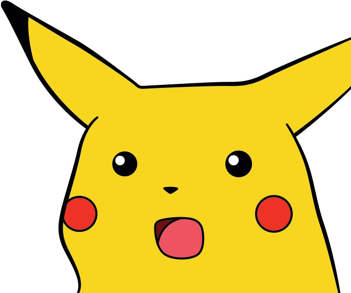 Surprised Pikachu Png Clipart (chocolate, black, salmon, gold)