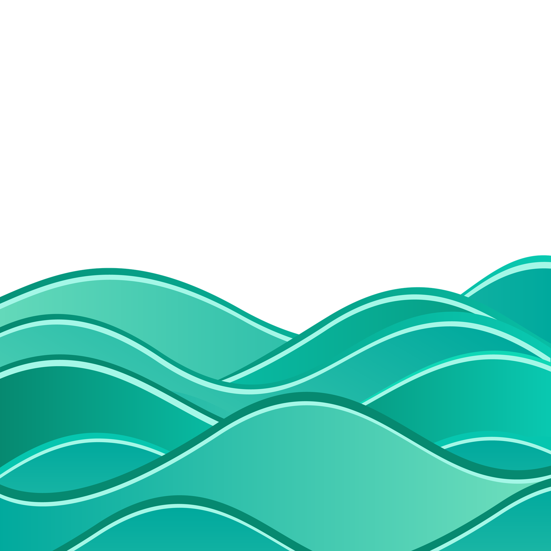 Turquoise Wave Png File (teal, black, gray)