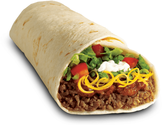 Burrito Mexican Png File (black)