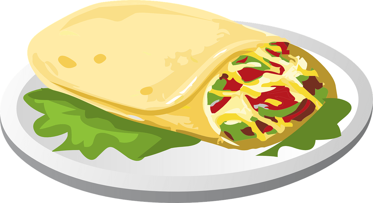 Burrito Mexican Png (olive, gray, white, beige, pink)