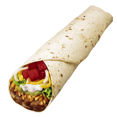 Burrito Png File (beige, black)