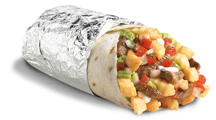 Burrito Transparent Background (white, lavender, black)