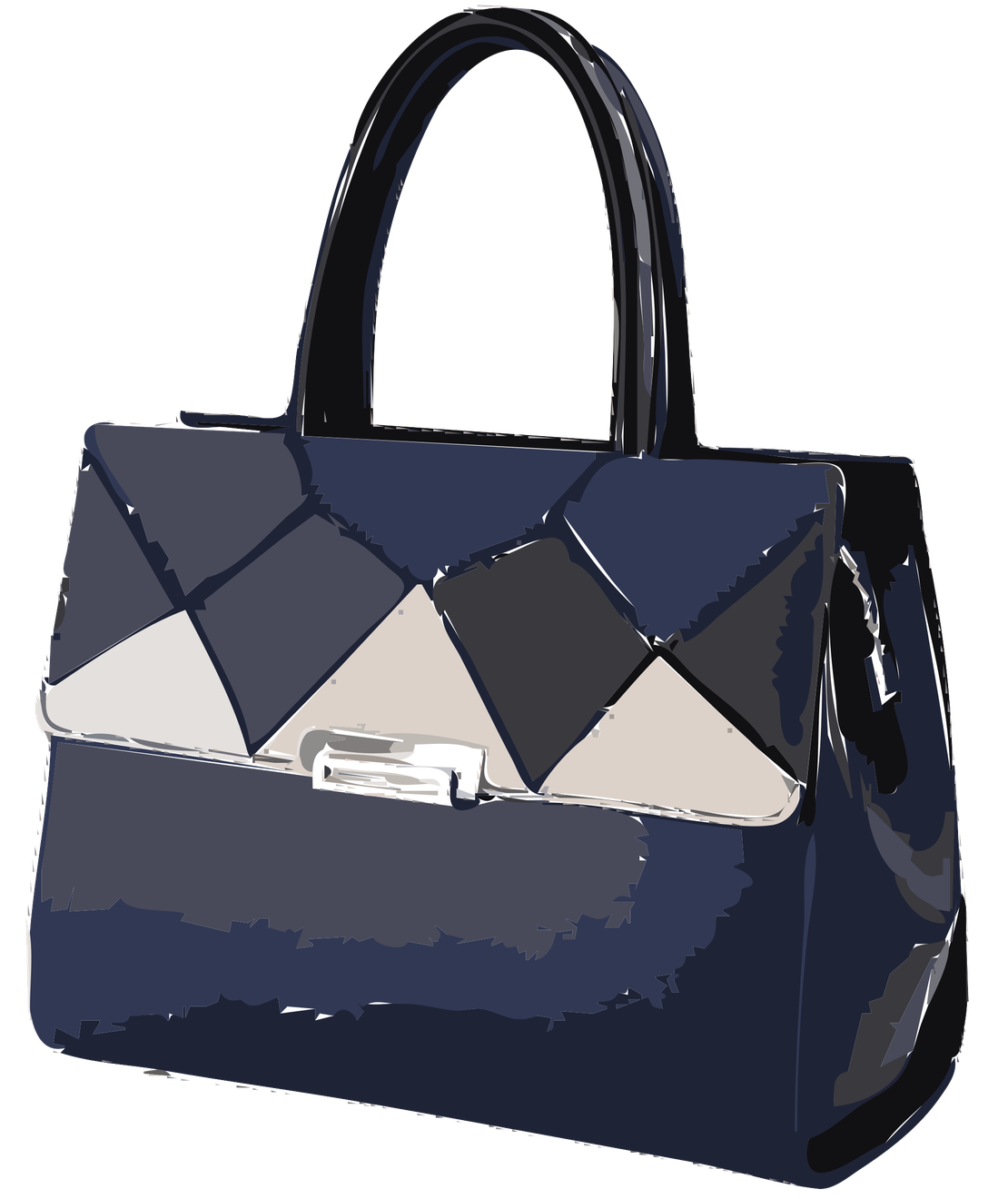 Purse Png Clipart (silver, indigo, black, beige)