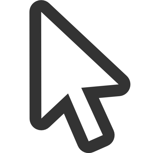 Cursor Arrow Png Image (white, gray, lavender, black)