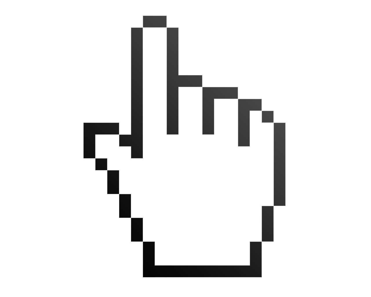 Cursor Hand Transparent Png (white, indigo, black)