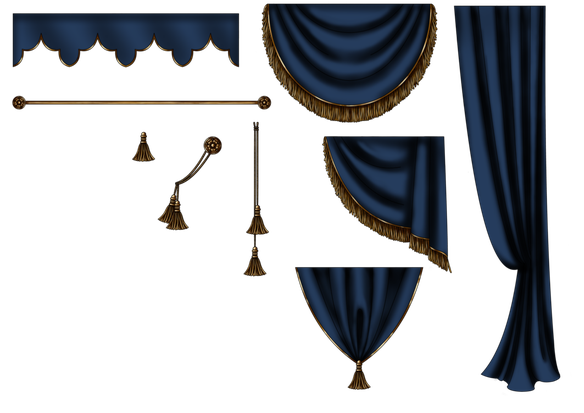 Curtains Png Transparent (black)