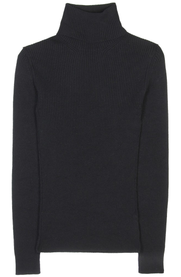 Turtle Neck Shirt Png Isolated Image (black)