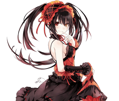 Kurumi Tokisaki Png Picture (black, white)