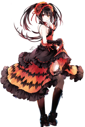 Kurumi Tokisaki Png Transparent (black)