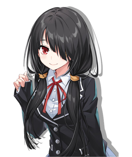 Kurumi Tokisaki Transparent Png (gray, silver, black)