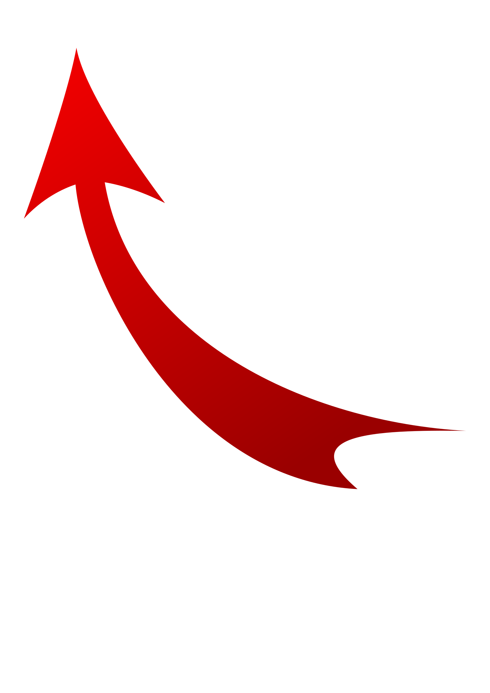 Curved Arrow Png Photo (black, maroon, red)