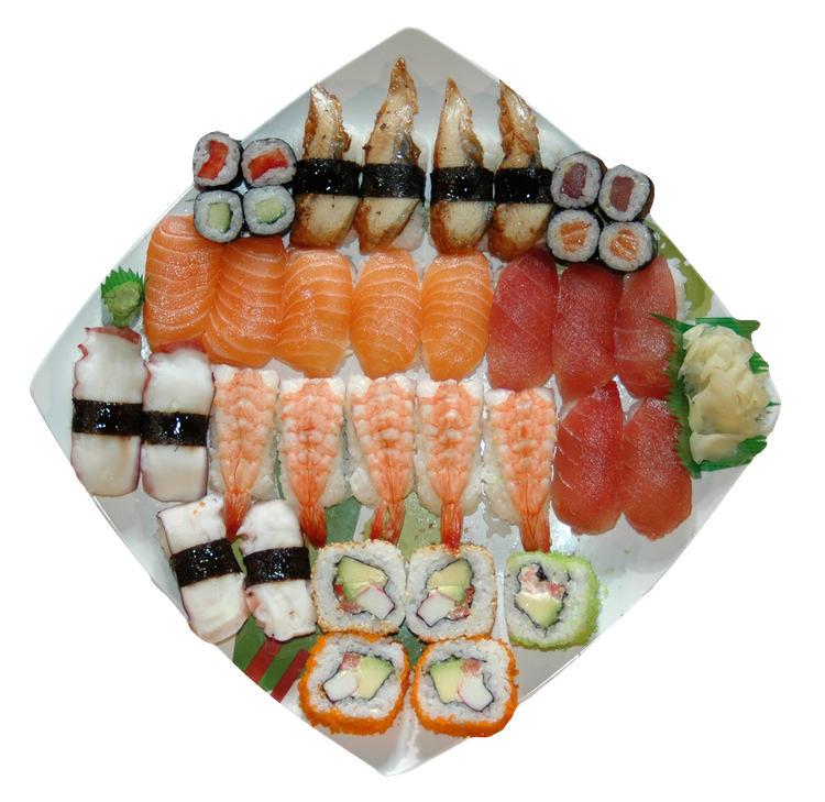 Sushi Png Pic (black, silver)