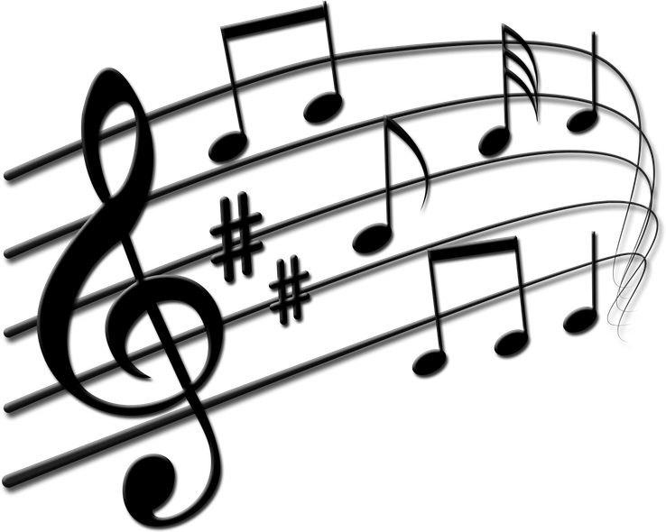 Music Art Png Image (black)