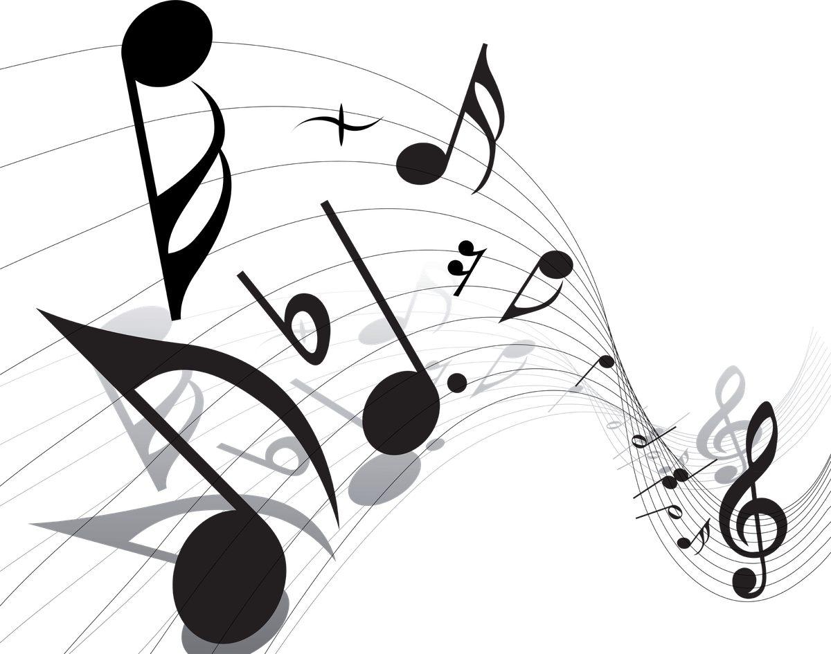 Music Art Png Transparent (black)