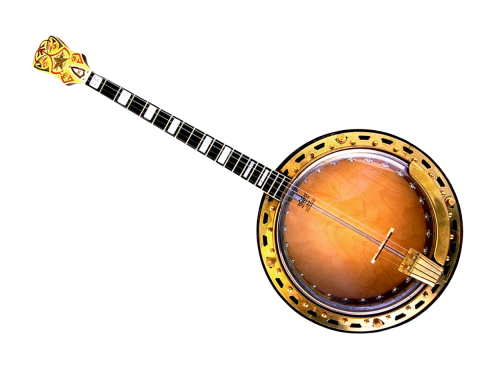 Music Banjo Mandolin Image Transparent Png (black)