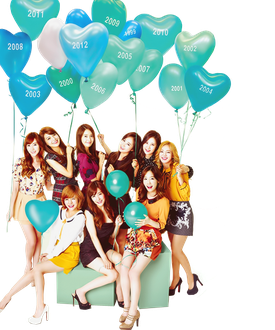 Music Group Girls Generation Png Image (greenish blue, teal, white, black, silver)