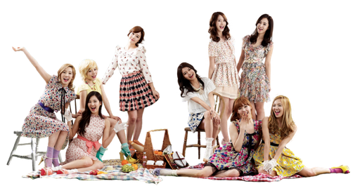 Music Group Girls Generation Png Photos (black)