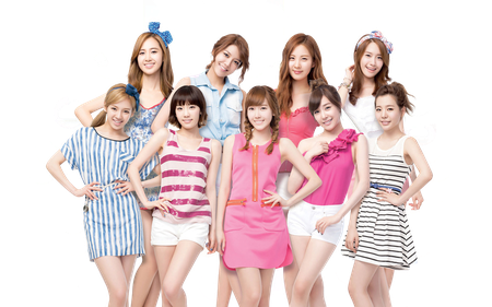 Music Group Girls Generation Png Pic (black, silver, plum, white)