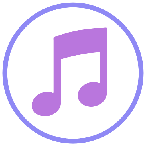 Music Note Circle Shape Brand Icon Free Png Icon Download (violet, black, plum)